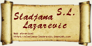 Slađana Lazarević vizit kartica